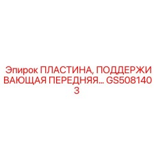 GS5081403 ПЛАСТИНА, ПОДДЕРЖИВАЮЩАЯ ПЕРЕДНЯЯ Epiroc