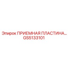 GS5133101 ПРИЕМНАЯ ПЛАСТИНА Эпирок