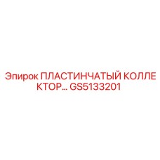 GS5133201 ПЛАСТИНЧАТЫЙ КОЛЛЕКТОР Эпирок