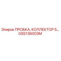 GS5136003M ПРОБКА, КОЛЛЕКТОР 5… Epiroc