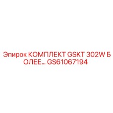 GS61067194 КОМПЛЕКТ GSKT 302W БОЛЕЕ Epiroc