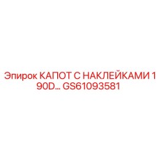 GS61093581 КАПОТ С НАКЛЕЙКАМИ 190D Epiroc