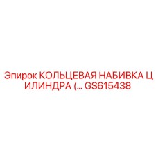GS615438 КОЛЬЦЕВАЯ НАБИВКА ЦИЛИНДРА Epiroc