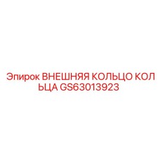 GS63013923 ВНЕШНЯЯ КОЛЬЦО КОЛЬЦА Epiroc