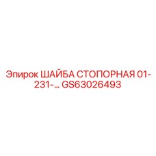 GS63026493 ШАЙБА СТОПОРНАЯ 01-231- Epiroc
