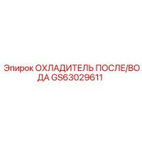 GS63029611 ОХЛАДИТЕЛЬ ПОСЛЕ/ВОДА Epiroc