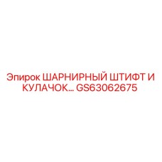 GS63062675 ШАРНИРНЫЙ ШТИФТ И КУЛАЧОК Epiroc