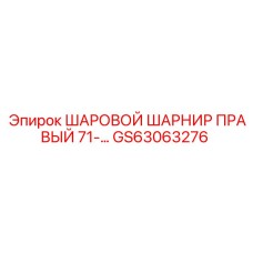 GS63063276 ШАРОВОЙ ШАРНИР ПРАВЫЙ 71 Epiroc