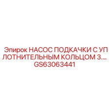 GS63063441 НАСОС ПОДКАЧКИ С УПЛОТНИТЕЛЬНЫМ КОЛЬЦОМ 3... Epiroc