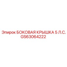 GS63064222 БОКОВАЯ КРЫШКА 5 Л.С. Epiroc