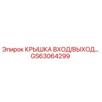 GS63064299 КРЫШКА ВХОД/ВЫХОД Epiroc