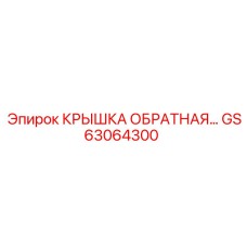 Изображение оригинальной обратной крышки GS63064300 от бренда Epiroc