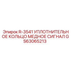 GS63065213 R-3541 УПЛОТНИТЕЛЬНОЕ КОЛЬЦО МЕДНОЕ СИГНАЛ Epiroc