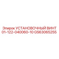GS63065255 УСТАНОВОЧНЫЙ ВИНТ 01-122-040060-10 Epiroc