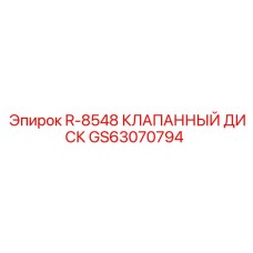 GS63070794 R-8548 КЛАПАННЫЙ ДИСК by Epiroc