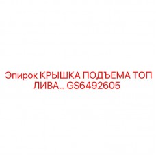 GS6492605 КРЫШКА ПОДЪЕМА ТОПЛИВА Epiroc