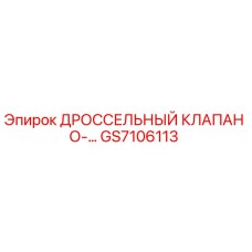 GS7106113 ДРОССЕЛЬНЫЙ КЛАПАН О-… Epiroc