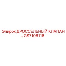 GS7106116 ДРОССЕЛЬНЫЙ КЛАПАН… Epiroc
