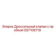 GS7106119 Дроссельный клапан с пробкой Epiroc