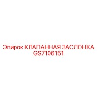 GS7106151 КЛАПАННАЯ ЗАСЛОНКА - Epiroc