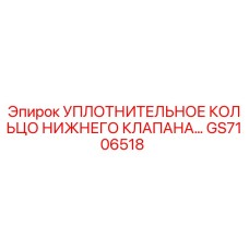 GS7106518 УПЛОТНИТЕЛЬНОЕ КОЛЬЦО НИЖНЕГО КЛАПАНА Epiroc