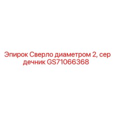 GS71066368 Сверло диаметром 2, сердечник Epiroc