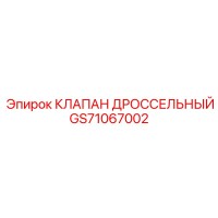 GS71067002 КЛАПАН ДРОССЕЛЬНЫЙ - Epiroc