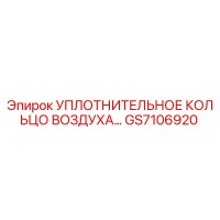 GS7106920 УПЛОТНИТЕЛЬНОЕ КОЛЬЦО ВОЗДУХА Epiroc