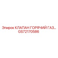 GS72170586 КЛАПАН ГОРЯЧИЙ ГАЗ Epiroc