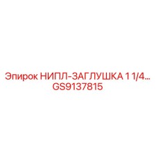 GS9137815 НИПЛ-ЗАГЛУШКА 1 1/4… Epiroc