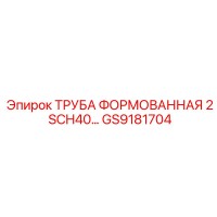 GS9181704 ТРУБА ФОРМОВАННАЯ 2 SCH40 Epiroc