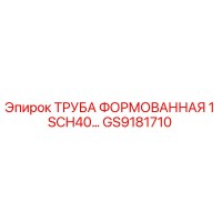 GS9181710 ТРУБА ФОРМОВАННАЯ 1 SCH40 Epiroc