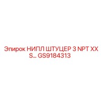 GS9184313 НИПЛ ШТУЦЕР 3 NPT XXS Epiroc