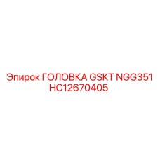 HC12670405 ГОЛОВКА GSKT NGG351 Epiroc