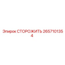 2657101354 СТОРОЖИТЬ Epiroc