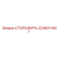 2236211407 СТОРОЖИТЬ Epiroc