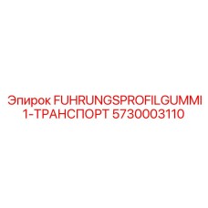 5730003110 FUHRUNGSPROFILGUMMI1-ТРАНСПОРТ Epiroc