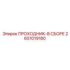 2651019180 ПРОХОДНИК-В СБОРЕ Epiroc