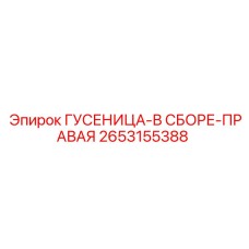 2653155388 ГУСЕНИЦА-В СБОРЕ-ПРАВАЯ (Epiroc)