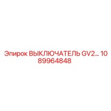 1089964848 ВЫКЛЮЧАТЕЛЬ GV2 Epiroc
