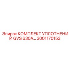 3001170153 КОМПЛЕКТ УПЛОТНЕНИЙ GVS 630A Epiroc