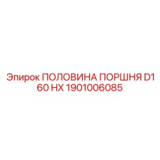 1901006085 ПОЛОВИНА ПОРШНЯ D160 HX Epiroc