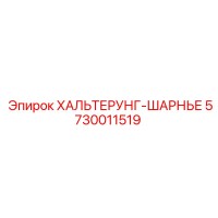 5730011519 ХАЛЬТЕРУНГ-ШАРНЬЕ Epiroc