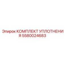 5580024683 КОМПЛЕКТ УПЛОТНЕНИЯ Epiroc