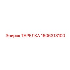 1606313100 ТАРЕЛКА Epiroc