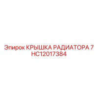 HC12017384 КРЫШКА РАДИАТОРА 7 Epiroc