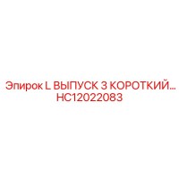 HC12022083 L ВЫПУСК 3 КОРОТКИЙ Epiroc