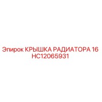 HC12065931 Крышка радиатора 16 Epiroc