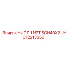 HC12213350 НИПЛ 1 NPT SCH40X2 Epiroc