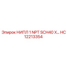 HC12213354 НИПЛ 1 NPT SCH40 X Epiroc